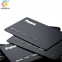 Cartes en plastique PVC gaufrage avec carte de visite intelligente à pointe argentée