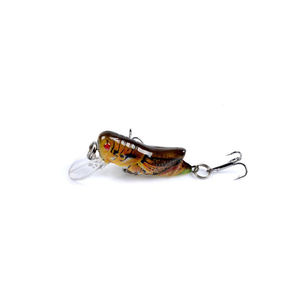 4,5 cm <span class=keywords><strong>Cricket</strong></span>/saltamontes Crankbait señuelo de pesca plástico duro criatura cebos para Río lago <span class=keywords><strong>Stream</strong></span> pesca - Product Image 6