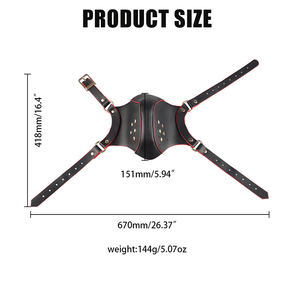 Kit de retenue de bouche de capot d'animal de compagnie de Playgoed de sexe adulte réglable BDSM Bondage Gear avec le museau de jeu de chiot pour les hommes et les femmes - Product Image 3