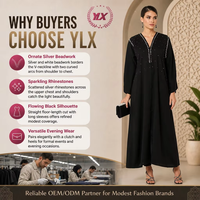 Baju Kurung personnalisé deux pièces pour femme, tunique rose pâle, dentelle blanche festonnée, selendang, OEM ODM, taille sur mesure