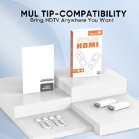 Kit émetteur-récepteur HDMI sans fil 1080P 50M pour la diffusion sans fil de vidéo/audio de l'ordinateur portable vers la télévision/le moniteur, Plug&Play