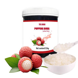 Bolas de Boba de Lichi al por Mayor para Té de Burbujas, Bolas de Gelatina de Boba Halal Listas para Comer - Product Image 3