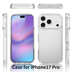 Trường hợp khó khăn TPU + PC trường hợp điện thoại di động bìa cho <span class=keywords><strong>Iphone</strong></span> 13 14 15 16 17 Pro điện thoại trong suốt trường hợp - Product Image 2