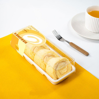 Boîte d'emballage en plastique recyclé écologique de bonne qualité à prix avantageux pour les desserts traditionnels chinois, les châtaignes, les gâteaux, les sushis