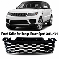 Calandre avant 2018-2022 LR116508 en maille nid d'abeille argentée et noire, kit carrosserie Facelift pour Range Rover Sport L494