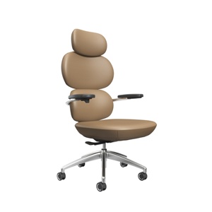 Silla de Cuero Moderna con Respaldo Alto, Soporte Lumbar Ajustable, Adecuada para la Sede Corporativa y la Oficina Presidencial - Product Image 2