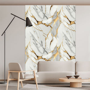 Panel de Pared UV de Alta Calidad Directo de Fábrica, Decoración Dorada, Lámina de PVC con Aspecto de Mármol, Alto Brillo, Decoración de Interiores - Product Image 1