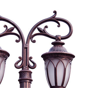 Luces de jardín antiguas europeas para exteriores, iluminación decorativa Ip65, postes modernos impermeables, luz de calle Led 12 DE ALUMINIO Ce 70 - Product Image 2