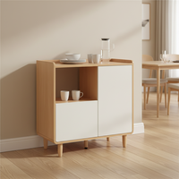 Meuble de rangement mural modulaire en bois de style ferme moderne pour salle à manger, cuisine, salon, mobilier de maison