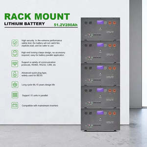 Sistema de Almacenamiento de Batería de Litio Lifepo4 de 48V 1200Ah, Energía Solar Doméstica de 60kw 10kw, Clase de Protección IP65, Comunicación CAN, Aire Acondicionado Split - Product Image 3