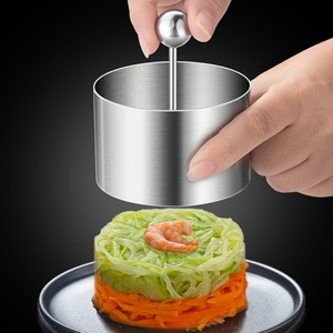 Moule à gâteau en acier inoxydable 304 de qualité alimentaire, écologique, en forme ronde, avec découpeur réglable, outils de pâtisserie - Product Image 2