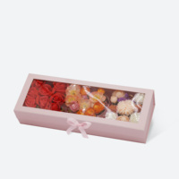 Boîtes en papier « Maman, je t'aime » pour fleurs naturelles et boîte cadeau pour fleurs, boîte en carton pliée magnétique