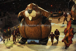 Guangzhou fabrication Décoration de fête Animaux gonflables Castors gonflables géants personnalisés pour la publicité et la décoration - Product Image 6