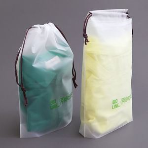 Bolsas de Embalaje Personalizadas de Algodón con Cordón, Bolsas de Malla para Cosméticos, Bolsas de Compras de Plástico con Cordón para Navidad - Product Image 2