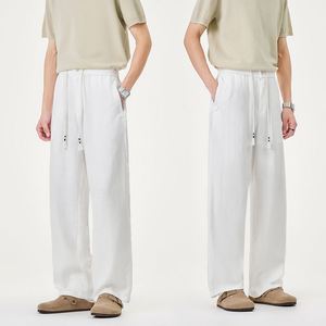 <span class=keywords><strong>Pantaloni</strong></span> Estivi da Uomo OEM/ODM, Vestibilità Comoda, Vita Semi-Elastica, Traspiranti, <span class=keywords><strong>Misto</strong></span> <span class=keywords><strong>Lino</strong></span>, Taglio Dritto, <span class=keywords><strong>Pantaloni</strong></span> Lunghi - Product Image 3