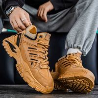 Chaussures de sport décontractées montantes pour hommes, style plateforme, antidérapantes, de haute qualité, pour l'extérieur – Meilleures ventes