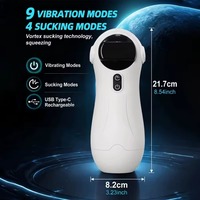 Masturbateur automatique pour homme avec 10 vibromasseurs et 4 modes de succion, vagin artificiel, poche vaginale, jouets sexuels pour hommes