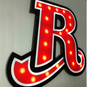 Logotipo de marquesina Led personalizado Letrero de luz de neón LED troquelado de madera para ventana de restaurante y bar - Product Image 3