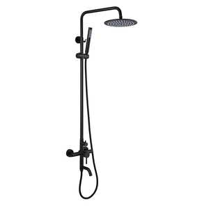 <span class=keywords><strong>Colonne</strong></span> <span class=keywords><strong>de</strong></span> douche thermostatique monocommande apparente en laiton massif avec pommeau <span class=keywords><strong>de</strong></span> pluie, vente en gros - Product Image 1