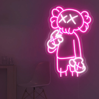 Ajoutez Votre Propre Logo En Gros Comics Kaws Enseigne Au Néon Coeur Led Lumière Enseigne Au Néon Pour Mur Chambre