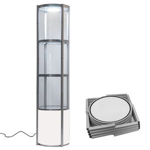 Thiết kế mới xách tay Showcase Twister tháp nhôm ống tròn Twister tháp hiển thị - Product Image 6