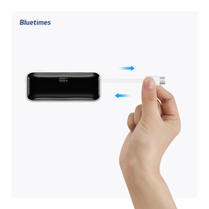 Bluetimes 30 Wát <span class=keywords><strong>10000mAh</strong></span> được xây dựng trong có thể thu vào USB-C Cáp dữ liệu <span class=keywords><strong>LCD</strong></span> hiển thị nhỏ và nhỏ gọn sạc nhanh ngân hàng điện - Product Image 3