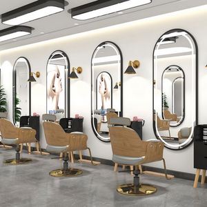 Mobilier de salon de maquillage de luxe Miroir de coiffure à deux côtés avec support pour sèche-cheveux - Product Image 4