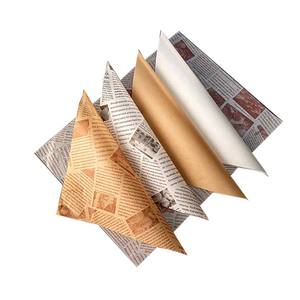 Materiale di giornale impermeabile stampato personalizzato a prova di grasso per Hamburger per uso alimentare-per avvolgere il pane biscotti Hamburger - Product Image 5