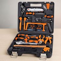Kit de réparation automobile premium 45 pièces, ensemble d'outils durable, ensemble d'outils variés et complet pour la réparation domestique, coffret à outils portable