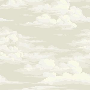 White Cloud Grey Peel and Stick Wallpaper Mural autoadhesivo abstracto moderno Impresión a pedido para dormitorio - Product Image 1