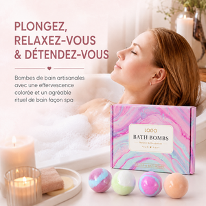 Bombes de bain de haute qualité, 12 pièces, colorées, effervescentes, pour une immersion relaxante, un soin nourrissant, adoucissent la peau, arôme agréable, expérience spa. - Product Image 5