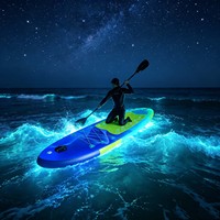 Planche de paddle gonflable LED écologique en Drop Stitch, personnalisable en gros, avec motifs lumineux, pour équipement de parc - Vente directe usine