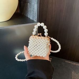 Sac à bandoulière de luxe en fausses perles, mini sac bandoulière perlé, sac à main porte-monnaie pour femme - Product Image 1