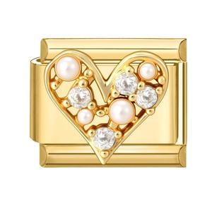 Pulsera Italiana de Acero Inoxidable con Microincrustaciones de Oro, Dijes de Abejas y Ojos Turcos para Accesorios y Regalos - Product Image 6