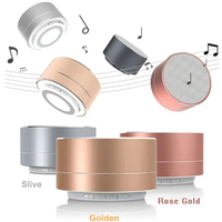 Mini haut-parleur Bluetooth portable en métal, haut-parleur sans fil avec lumière LED RGB, son stéréo, haut-parleur d'extérieur avec micro, carte TF, radio FM