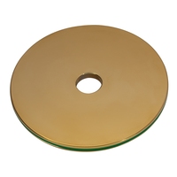 Poids de musculation en acier calibré de précision, ultra durables, de luxe, couleur or radiant, 5-25 kg, usinés par CNC, surface brillante, design ultra fin