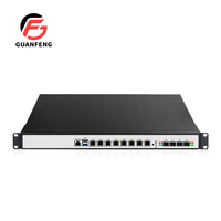 Guanfeng I7-9700 8GB RAM 128GB SSD 4*SFP+ 82583v Firewall Desktop Network Appliance Firewall Router Opnsense Pfsense 1u Server.