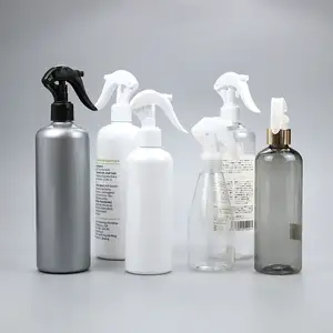 500ml 17oz Customized Hdpe Matte Black Empty Cleaner Trigger Spray Bottle