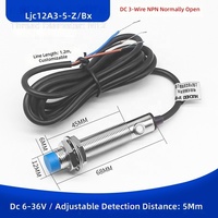 Capteur de proximité M12 pour alimentation liquide, trois fils, NPN PNP NO NC 24V