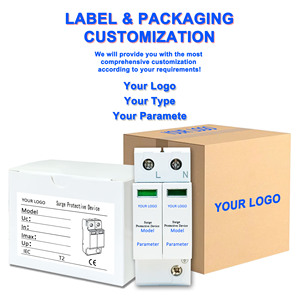 2 cực <span class=keywords><strong>2P</strong></span> AC 385V Bảo vệ chống sét thiết bị bảo vệ tăng SPD 40kA SPD - Product Image 4