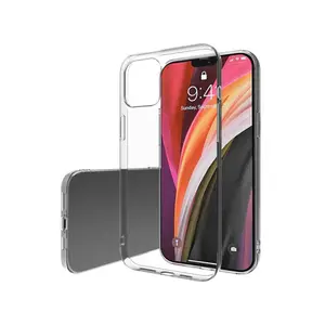 Tùy chỉnh cá nhân logo bán buôn TPU PC chống sốc trong suốt rõ ràng trường hợp điện thoại cho Iphone 12 13 14 15 Pro Max trường hợp