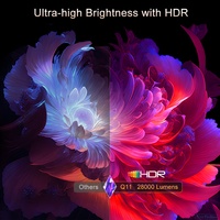 Projecteur portable intelligent Android Touyinger Q11W 900 ANSI Lumens 1080P 4K LED avec haut-parleurs intégrés pour home cinéma
