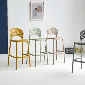 Taburete de Bar PP de lujo moderno, muebles para el hogar, silla de bar, silla de Bar alta - Product Image 2