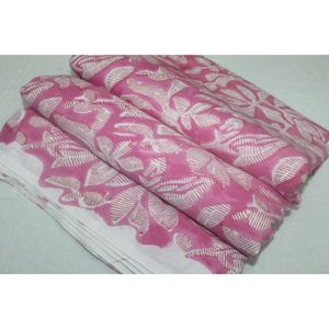 Nueva Tela Sostenible Estampada a Mano, de Algodón Ligero con Diseño Floral, para Confección de Vestidos de Mujer - Product Image 1