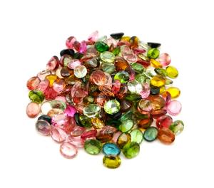 6x8mm Natural <b>Tourmaline</b> Oval Cut Gemstones Beads For Jewelry Making Faceted Loose Calibrated Multi <b>Tourmaline</b> Stone Wholesale - Product Image 4