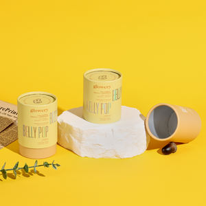 Boîte cylindrique en carton écologique de haute qualité pour l'emballage du café artisanal avec logo imprimé au laser pour le thé en vrac, tube en papier personnalisé - Product Image 2