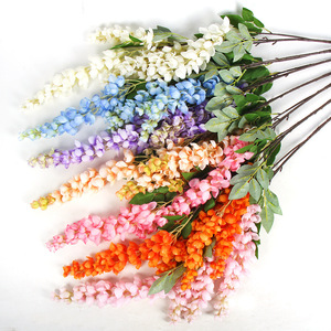 Guirnaldas de Flores Artificiales de Glicinia Mitsuba de 100cm-200cm, Ramo de Seda para Decoración de Techos en Bodas, Enredaderas Colgantes para Interiores y Exteriores - Product Image 2