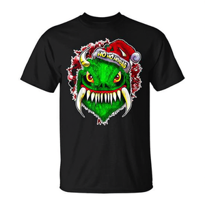 Maglietta natalizia Hodag Holiday Monster nera da uomo taglia grande - Product Image 2