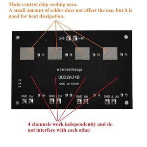 Módulo Convertidor Reductor CC-CC DD32AJ4B 4CH 3A 3.3V 5V 12V Ajustable, Fuente de Alimentación Conmutada Múltiple con Carcasa para Riel DIN para PLC UPS - Product Image 6