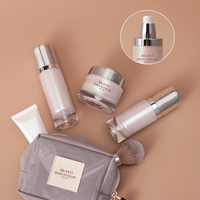 Bravo Industrial PETG Cosmetics Container Skincare Bouteille en plastique électrolytique avec pompe de pulvérisation de lotion Ensemble de bouteilles de parfum